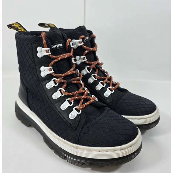 Dr. Martens Shoes - Dr. Martens Combat Boots Lug Sole Combs Women's Size 8L Black Canvas High Tops